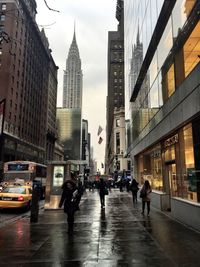 City street against sky