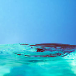 Surface level of water in swimming pool