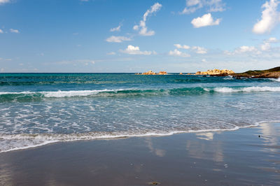 Scenic view of sea against sky