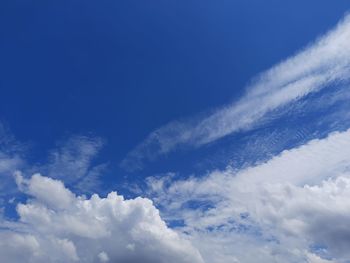 Low angle view of clouds in sky