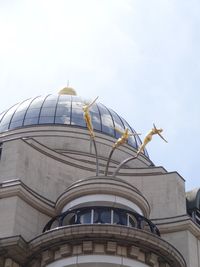 Low angle view of building against sky