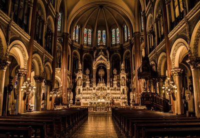 Interior of church