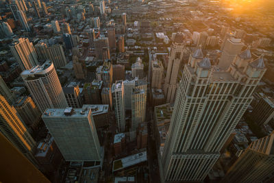 High angle view of cityscape