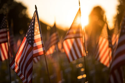 Close-up of flag against blurred background