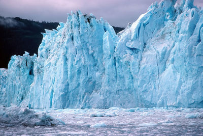 Ice front of the columbia glacier in 1978 near valdez, alaska