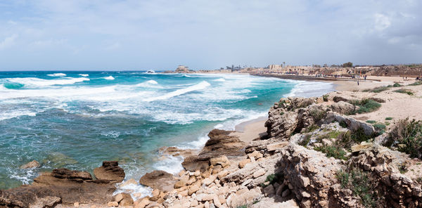 Scenic view of sea against sky