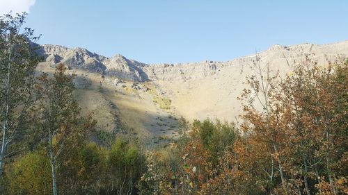 Panoramic view of landscape against clear sky