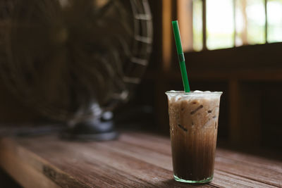 Close-up of drink on table