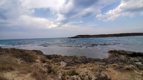 Scenic view of sea against sky