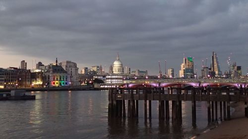 View of city at waterfront