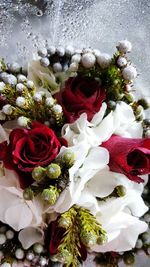 Close-up of rose bouquet