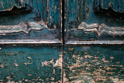 Close-up of wooden door