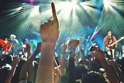 Crowd at music concert