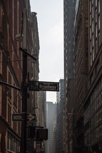 Low angle view of city buildings