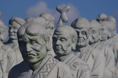 Low angle view of statues