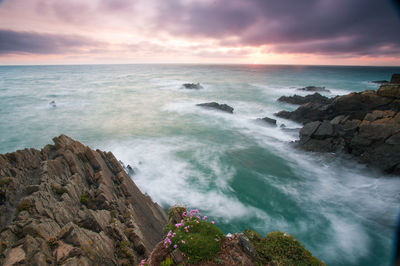 Scenic view of sea against sky