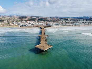 Aerial view of pismo beach  pier