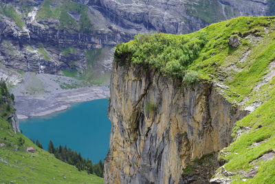 Scenic view of rocky mountains