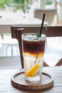 Close-up of drink on table