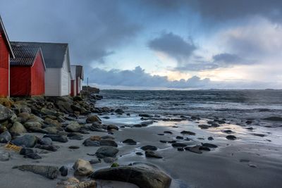 Scenic view of sea against sky