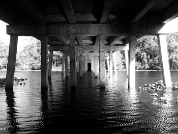 Below view of bridge over river