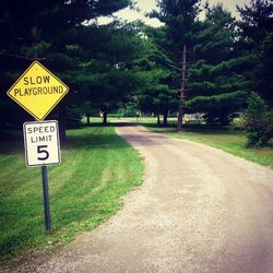 Road passing through country road
