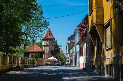 Street amidst buildings in city