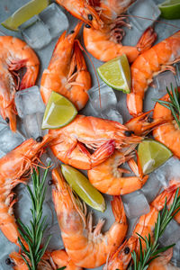 Close-up of seafood in market