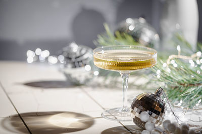 Close-up of drink on table