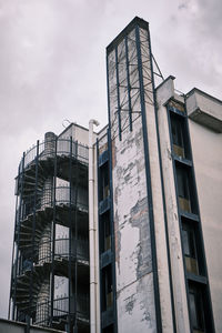 Low angle view of modern building against sky