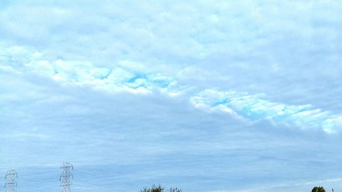 Low angle view of clouds in sky