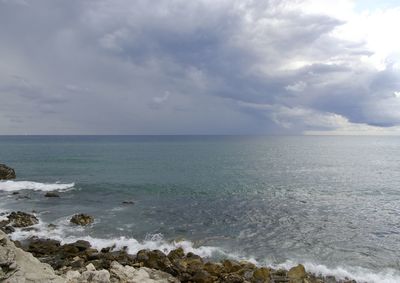 Scenic view of sea against sky