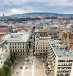 Rooftops of tiny budapest