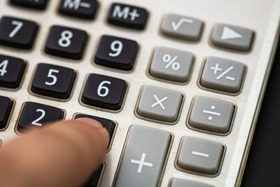 Close-up of computer keyboard