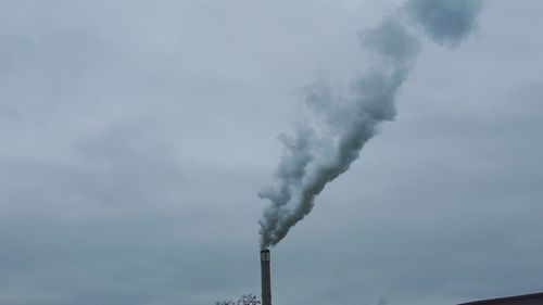 Low angle view of cloudy sky