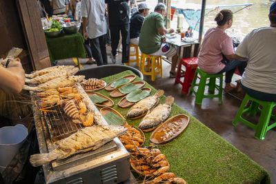 Food for sale at market