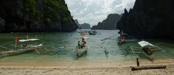 Panoramic view of sea against sky