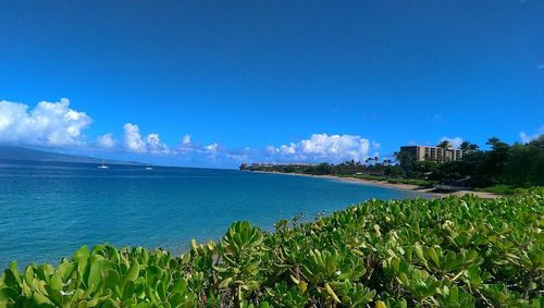 Scenic view of sea against sky