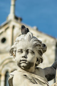 Low angle view of statue