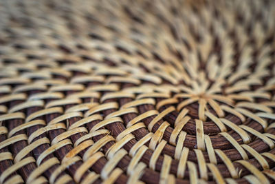 Full frame shot of wicker pattern