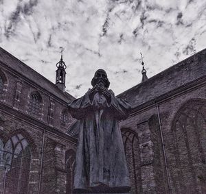 Low angle view of church against sky