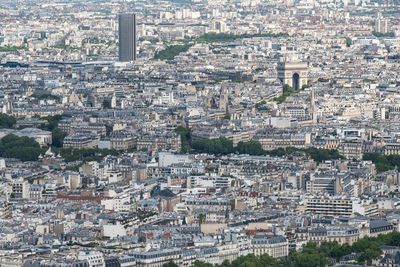 High angle view of cityscape