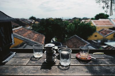 Food on table at restaurant