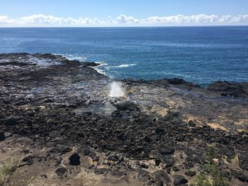 Scenic view of sea against sky