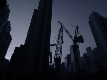 Low angle view of modern building against sky