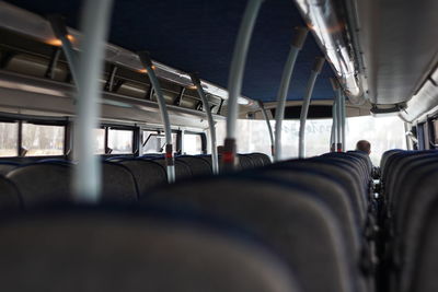 Interior of train