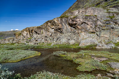 Scenic view of mountain against sky