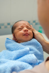 Portrait of cute baby boy