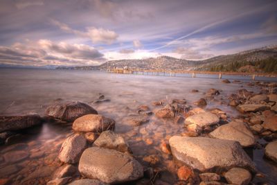 Scenic view of sea against sky