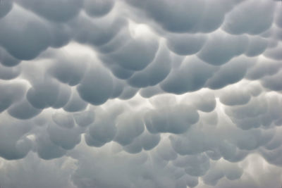 Low angle view of clouds in sky